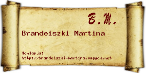 Brandeiszki Martina névjegykártya